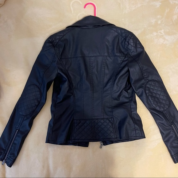 Celebrity pink faux leather jacket. - Picture 7 of 11